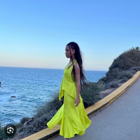 ZARA FLOWY DRESS WITH CAPE SIZE S - Picture 7 of 14